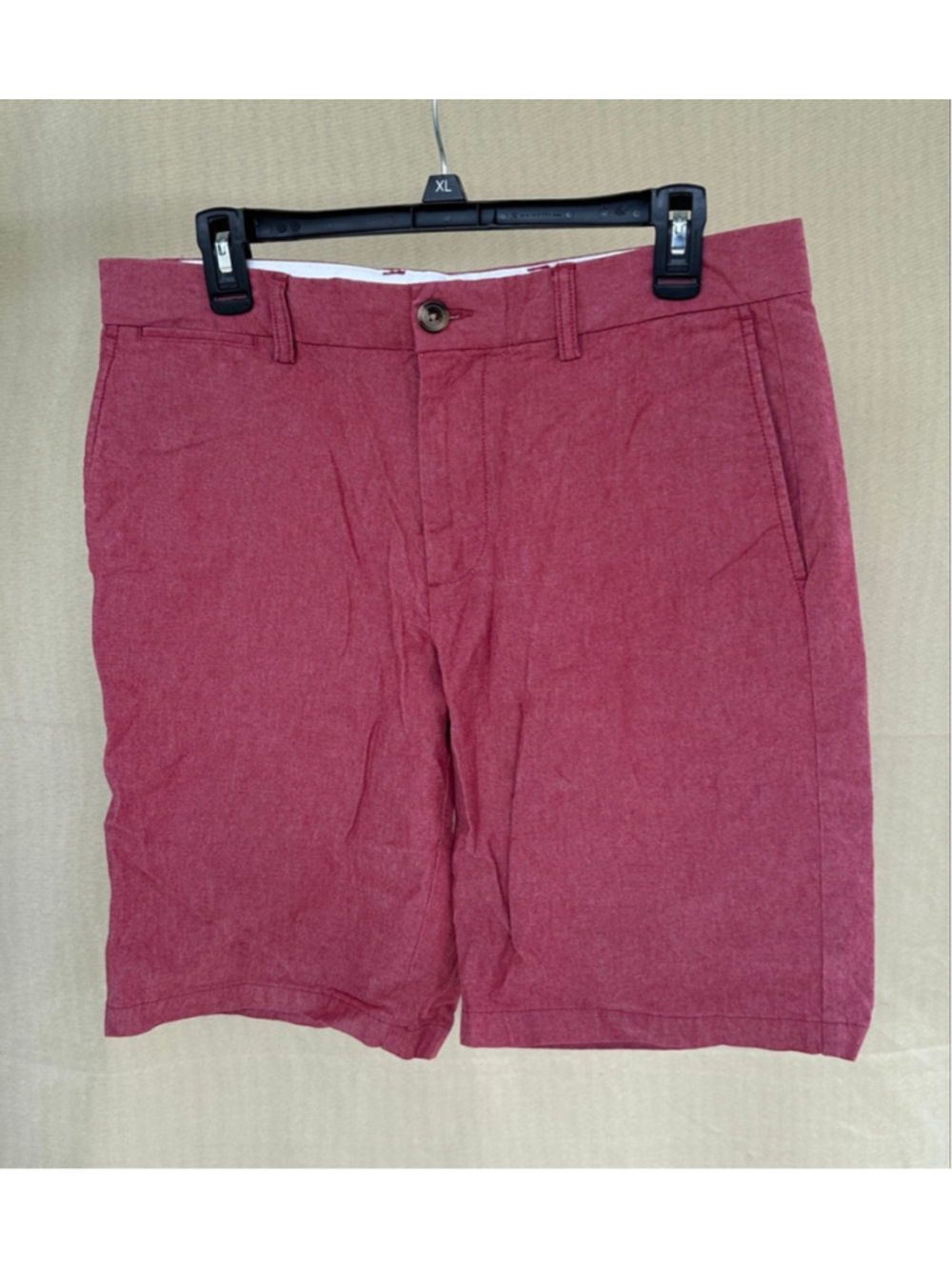 Men's Old Navy Red Flat Front Shorts 32